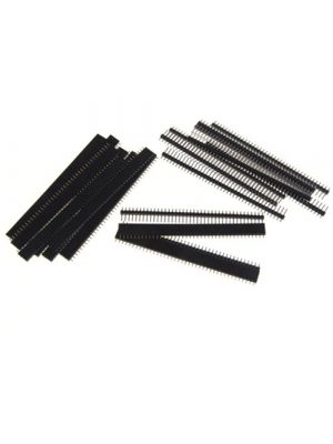 Generic E_14001662 Imported 10X Single Row Male and Female 40 Pin Header Strip 254 mm 