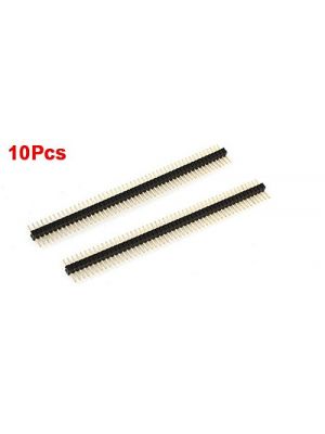 10pcs 50 Way Single Row Straight Pin Male Header Strip 1.27mm Pitch 