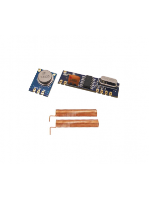 433MHz - Superheterodyne Long Distance ASK Wireless Module kit - RF Transmitter STX882 + Receiver SRX882 + Copper Spring Antennas - for Arduino and other MCU's