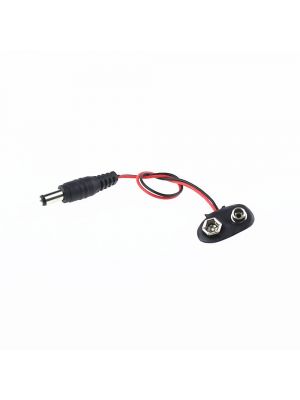 9V battery snap power cable to DC 9V clip male line battery adapter