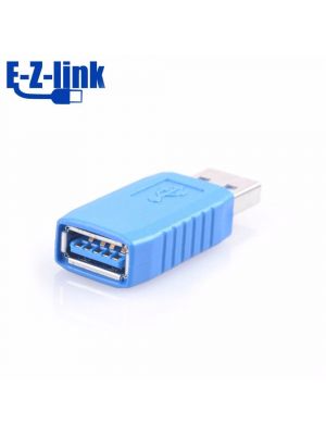 USB to USB Coupler Adapter Converter - USB 3.0 Standard Type A Male to Type A Female connector + USB 2.0 Type A Female to Micro Type B 5 Pin Male Adapter Converter = 2PCS