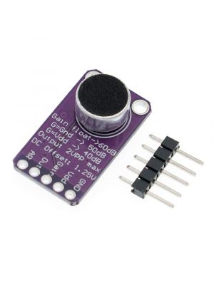 MAX9814 Electret Microphone Amplifier Board with AGC Function - Auto Gain Control Programmable Attack and Release Ratio Low THD - DC 2.7v-5.5v - 20mm x 15mm