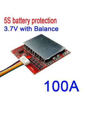 5S 100/80A 18.5V 21V high current 3.6V Li-ion Lithium Battery BMS 18650 Charger Protection Board (for 5 Cells in Series 100/80A)