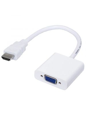  HDMI to VGA Converter Adapter Cable (White)