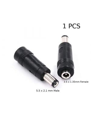 DC Power Socket 5.5 x 2.1 mm Male -to- Female DC Plug 3.5 x 1.35 mm - Connector Adapter Converter