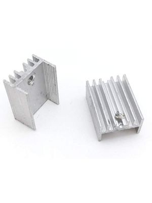 TO-220 20*15*10MM Aluminium Heatsink - suitable for IGBT Transistors MOSFET Triod IC (Silver)