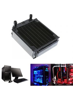 80mm Radiator Water Cooler Tubes Heat Exchanger Aluminum Water Cooling CPU Heat Sink for Gaming Computer and Peltier (80mm)