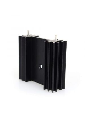 TO-220 34 * 12 * 30MM Aluminium Heatsink - suitable for IGBT Transistors MOSFET Triod IC - Black Anodised with Cooling Fin and PIN