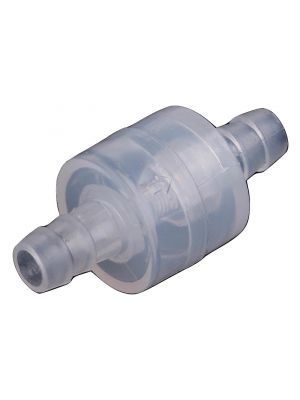 One-Way Non-Return Inline Check Valve - Plastic Transparent - for Water Gas Liquid (6MM)