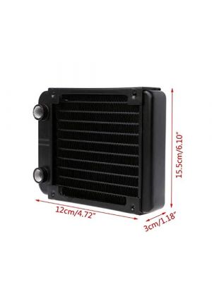 120mm Radiator Water Cooler Tubes Heat Exchanger Aluminum Water Cooling CPU Heat Sink  for Gaming Computer and Peltier (120mm)