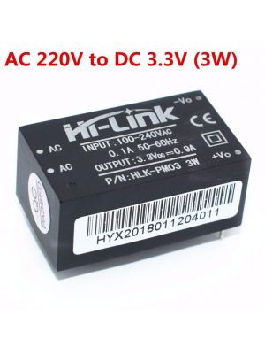 Hi-Link AC-DC 220V to 3.3V Mini Power Supply Module - Intelligent Household SMPS Switch Mode Power Supply Module (HLK-PM03 3.3V 3W)