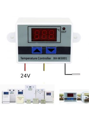 XH-W3001 DC 24V 10A 240W - LED Digital Temperature Controller Thermostat Switch for incubator - with waterproof NTC Sensor