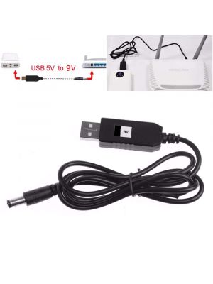 USB 5V to DC PIN 9V Step up Converter - Router UPS Power Supply (5V to 9V 1 Meter)