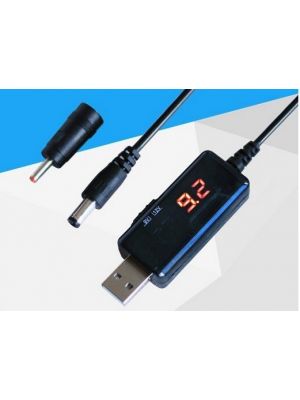 USB 5V to DC PIN 5.5 x 2.1mm - 9V & 12V Step up Converter - Router UPS Power Supply (5V to 9V / 12V Dual Select)