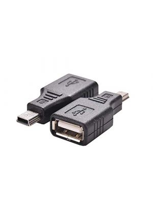 USB to USB Coupler Adapter – Type A Female -to- Mini B 5Pin Male OTG Host Converter