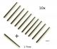 10pcs + 1 pcs free lot 40 pin 1x40 Single Row Male 2.54mm Breakable Pin Header Connector Strip for Arduino (Male) (Set of 10) 