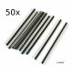 50pcs 40 pin 1x40 Single Row Male 2.54mm Breakable Pin Header Connector Strip for Arduino (Male) (Set of 50) 