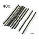 40pcs 1x40 pin Single Row Male 2.54mm Breakable Pin Header Connector Strip for Arduino (Male) (Set of 40) 