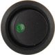 Round Rocker 12V 16A ON-Off SPST Switch for Auto/Car/Boat - with Indicator (Green DOT)