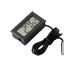 Temperature Sensor meter - with Mini LCD Digital Display waterproof sensor - for Incubator Aquarium Soil Temperature (Black)