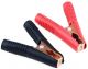 100A 90mm Heavy Duty Fully Insulated Copper Alligator Clip Plastic and Metal - for Car Caravan Van Battery Test Lead jumper Clips (2PCS)
