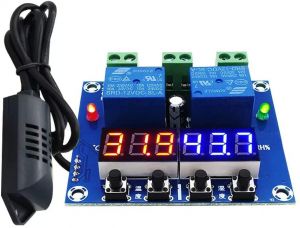 XH-M452 High Precision DC 12V 10A Digital LED Dual Output Temperature and Humidity Controller Module with SHT20 Sensor