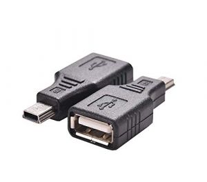 USB to USB Coupler Adapter – Type A Female -to- Mini B 5Pin Male OTG Host Converter