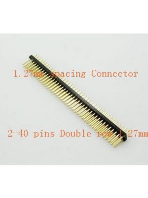  Straight Double row male header (1.27mm) 2x40pin