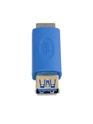 USB to USB Coupler Adapter Converter - USB 3.0 Standard Type A female to Micro B male connector