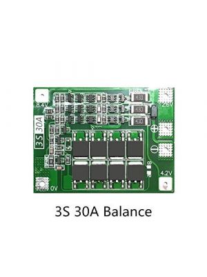  3S 30A 11.1 12.6V Battery Charging Module PCB BMS Protection Board For 3 Series lithium LicoO2 Limn2O4 18650 26650 battery - with Balance Function (30A)