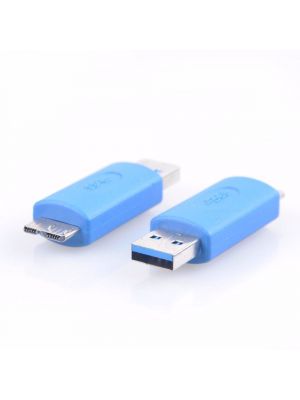 USB to USB Coupler Adapter Converter - USB 3.0 Standard Type A Male to Micro B Male connector
