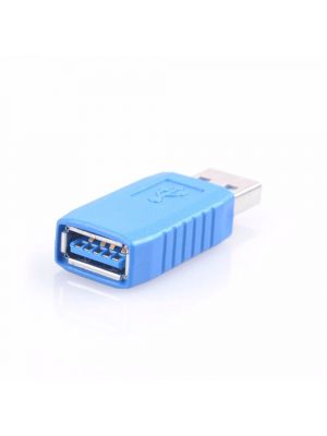 USB to USB Coupler Adapter Converter - USB 3.0 Standard Type A Male to Type A Female connector - Wrapped