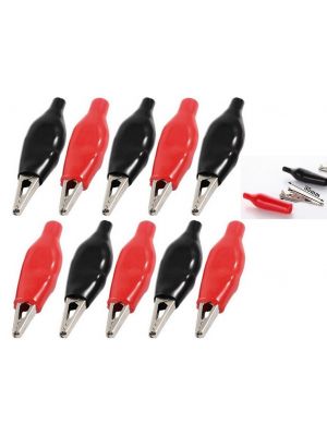 Alligator Clip - 35 MM Small size Red and Black crocodile clips test leads