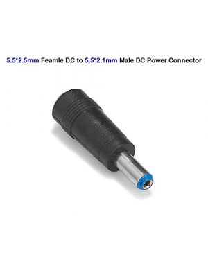 DC Power Socket Connector 5.5 x 2.1 mm Male -to- Female DC Plug 5.5 x 2.5mm Adapter Converter