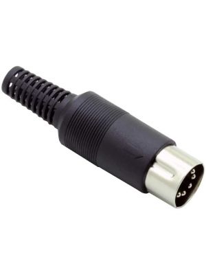 5 PIN MALE PLUG Solder Cable Connector with Plastic Handle for Computers Audio/Video PC BBC