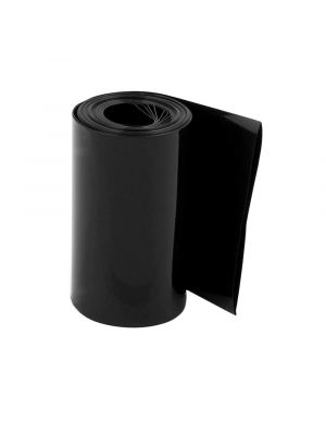 Length 1M - PVC Heat Shrink Wrap Casing Tubing Insulation - For Li-ion Lithium Battery - Flat Width 70MM, Black