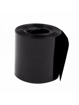 Length 1M - PVC Heat Shrink Wrap Casing Tubing Insulation - For Li-ion Lithium Battery - Flat Width 60MM, Black