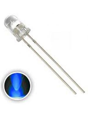 5MM BLUE Water Clear Transparent Round (Candle) LED / Light Emitting Diodes