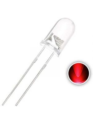 5MM RED Water Clear Transparent Round (Candle) LED / Light Emitting Diodes
