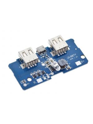 Dual output Micro USB input 3.7V to 5V 1A 2A Boost Mobile Power Bank  Charger PCB Board Step UP Module - for 18650 Lithium Battery