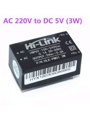  Hi-Link AC-DC 220V to 5V Mini Power Supply Module - Intelligent Household SMPS Switch Mode Power Supply Module (HLK-PM01 5V 3W) by CentIoT