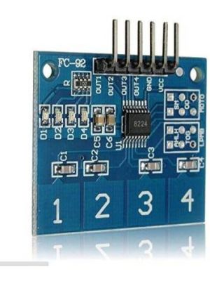TTP224 Digital Touch Sensor Switch Module 4 Channel Self-Locking No-Locking Capacitive Button